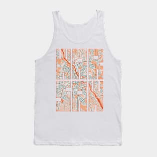 Warsaw, Poland City Map Typography - Bohemian Tank Top